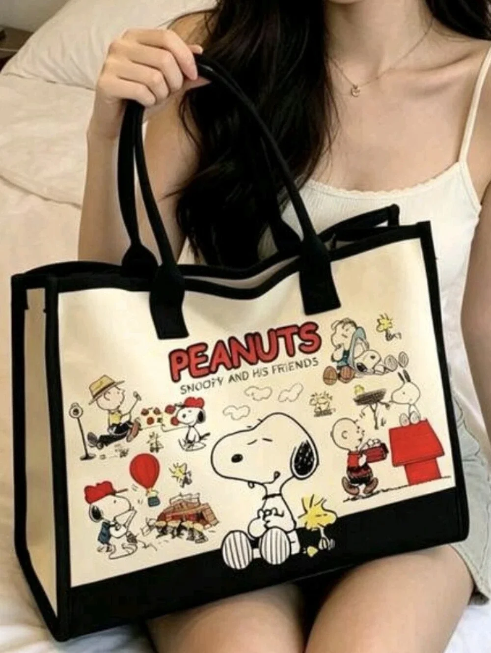 Snoopy Canvas Tote Bag - Picture 3 of 5